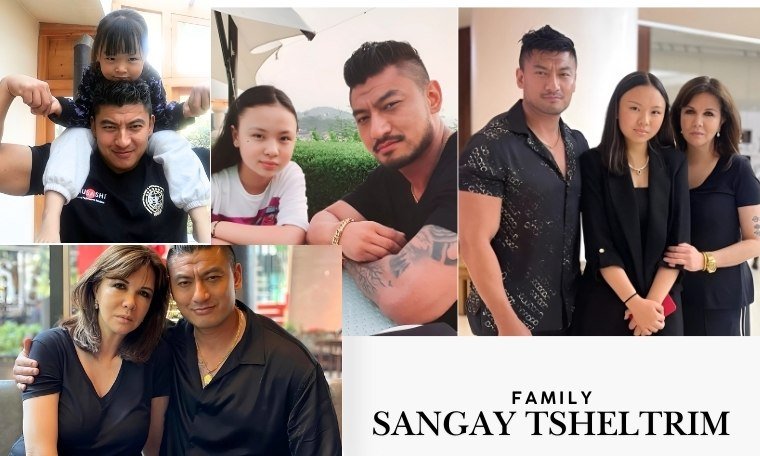Sangay Tsheltrim family and wife 