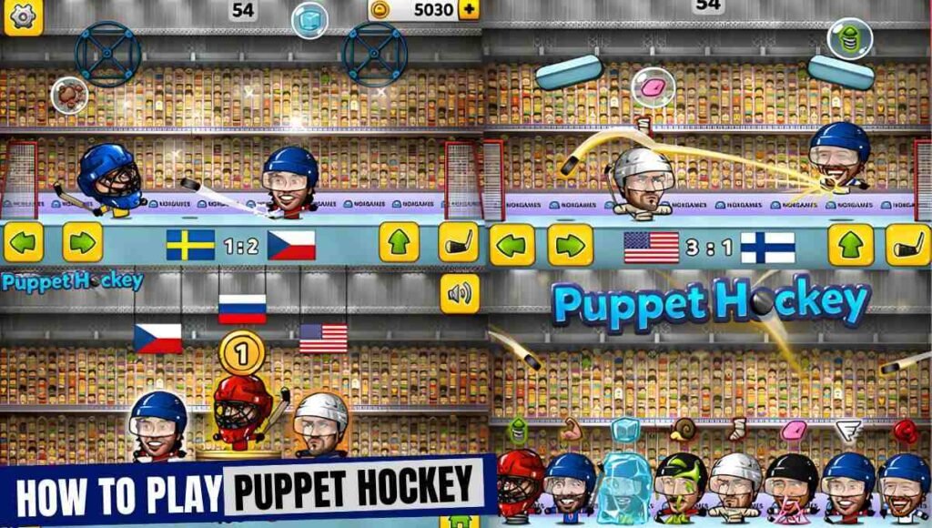 puppet hockey battle